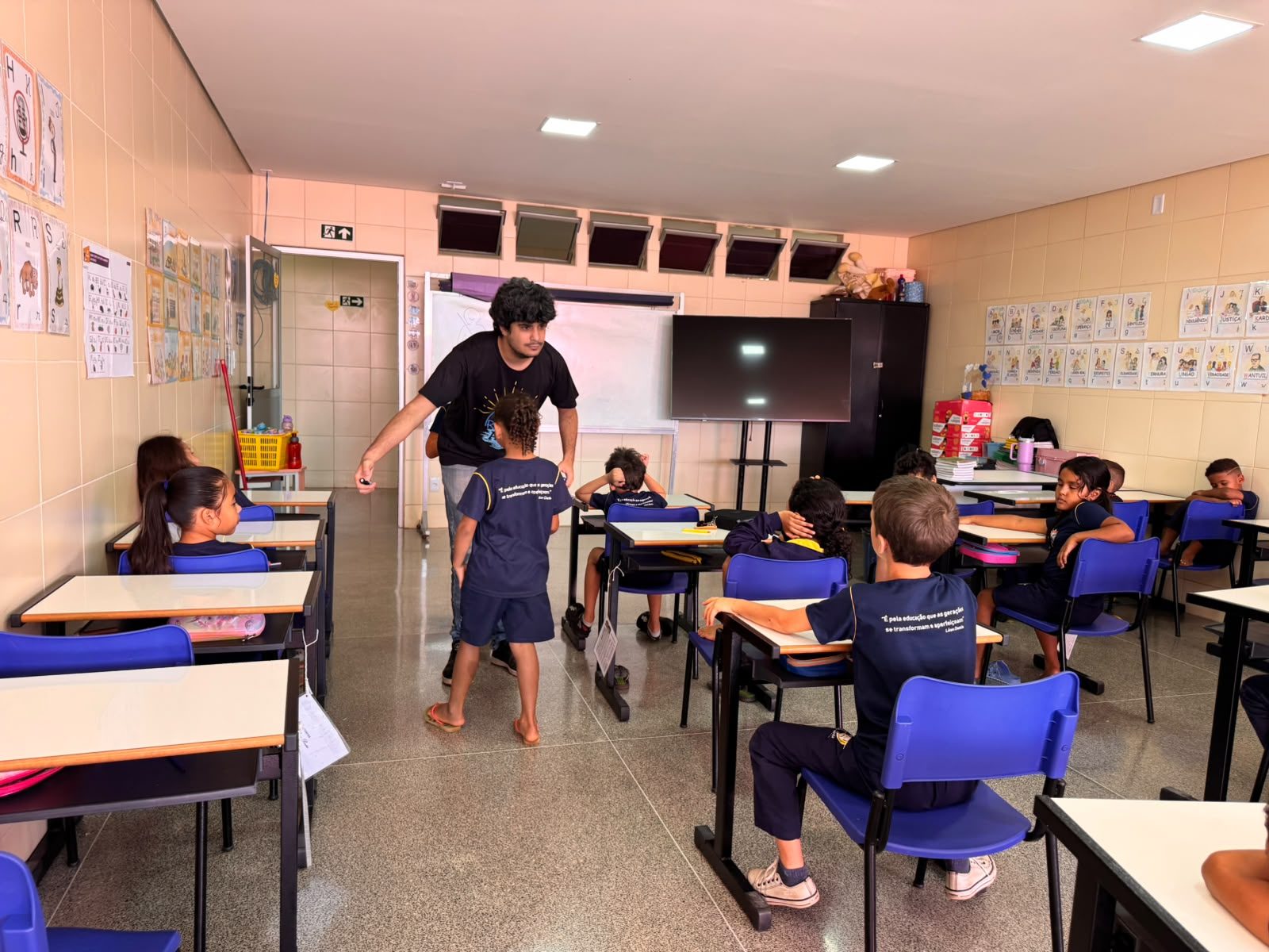 Aula com o professor